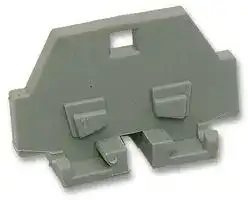261-361: End Cover, for Use with Wago Standard Chassis Mount Blocks, Grey