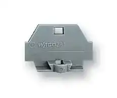 260-361: End Cover, for Use with Wago Modular Terminal Blocks and Terminal Strips, Grey