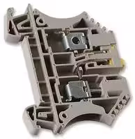 WTR 4 WITH SOCKET SCREWS: DIN Rail Mount Terminal Block, 2 Ways, 22 AWG, 10 AWG, 6 mm², Screw, 10 A