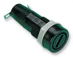 CFH04: Fuseholder, Enclosed Bayonet Style, 250V, 10A, 5mm x 20mm, Quick Connect Terminal