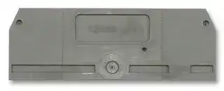 279-344: End / Intermediate Plate, for Use with Rail Mounted Terminal Block, Grey