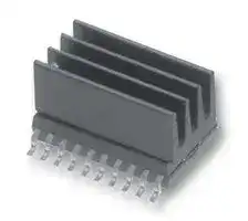 ICK SMD B 10 SA: Heat Sink, 35 °C/W, 19 mm, 4.8 mm, 10 mm