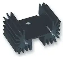 6396BG: Heat Sink, Square, PCB, With Radial Fins, 5.6 °C/W, TO-218, TO-220, 41.91 mm, 25.4 mm, 25.4 mm