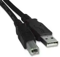 MP009288: USB Cable, Type A Plug to Type B Plug, 1 m, 3.3 ft, USB 2.0, Black