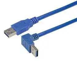 CA3A-90UA-03M: USB CABLE, 3.0 A PLUG-A PLUG, 0.3M, BLUE