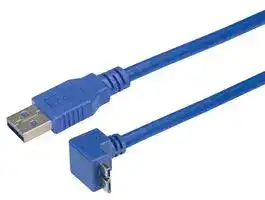 CA3A-90UMICB-03M.: USB CABLE, 3.0 A-MICRO B PLUG, 0.3M, BLU