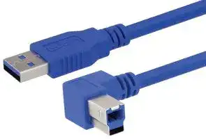CA3A-90LB-03M.: USB CABLE, 3.0 A PLUG-B PLUG, 0.3M, BLUE