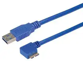 CA3A-90LMICB-05M: USB CABLE, 3.0 A-MICRO B PLUG, 0.5M, BLU