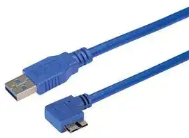 CA3A-90RMICB-03M: USB CABLE, 3.0 A-MICRO B PLUG, 0.3M, BLU