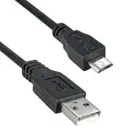 3025030-03: USB CORD, 2.0 PLUG A-MICRO B, 914MM, BLK