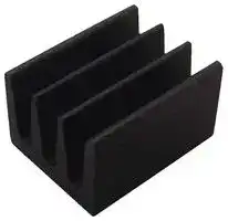 ICK SMD A 8 SA: Heat Sink, Black Anodised, 87 °C/W,  For DIP, PLCC, SMD, 4.8mm/6.3mm/8mm