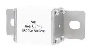 0AKSBK400-BA: 500V-RATED FUSE FOR EV/HEV/ESS APPLICATIONS, 400A, STUD MOUNT WITH OFFSET BLADE 51AK0316