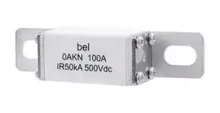 0AKNBK100-BB: 500V-RATED FUSE FOR EV/HEV/ESS APPLICATIONS, 100A, STUD MOUNT WITH OFFSET BLADE 51AK0304