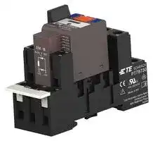 1415075-1: Power Relay, 3PDT, 230 VAC, 10 A, PT Series, DIN Rail, Non Latching