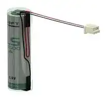 LS14500 FLC: Battery, 3.6 V, AA, Lithium Thionyl Chloride, 2.6 Ah, Raised Positive and Flat Negative, 1