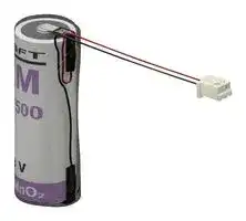 LM17500 FLC: Battery, 3 V, A, Lithium Manganese Dioxide, 3 Ah, Raised Positive and Flat Negative, 1