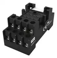 SRNE4-C: Relay Socket, DIN Rail, Panel, Screw, 14 Pins, 10 A, 300 V, HYE Series