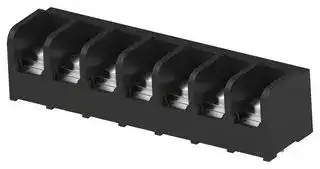 1-1437658-1: Panel Mount Barrier Terminal Block, 1 Row, 7 Ways, 18 AWG, 10 AWG, 11.1 mm, 30 A