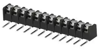 1-1546462-2: Panel Mount Barrier Terminal Block, 1 Row, 12 Ways, 22 AWG, 12 AWG, 8.26 mm, 20 A
