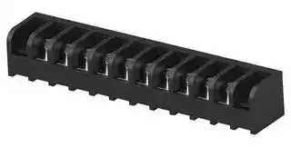 1-1546525-0 .: Panel Mount Barrier Terminal Block, 1 Row, 10 Ways, 30 AWG, 16 AWG, 6.35 mm, 10 A