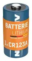 5020011: Battery, 3 V, CR123A, Lithium, 1.6 Ah, Raised Positive and Flat Negative, 1
