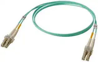 885373501: Fibre Optic Cable, Multimode, 2 Fibres, 50µm / 125µm, LC Duplex to LC Duplex, 1 m