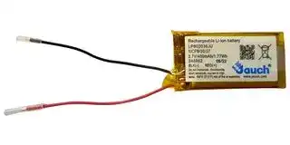 LP802036JU: Rechargeable Battery, 3.7 V, Lithium Ion, 500 mAh, Wire Leads, 1