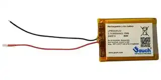 LP603443JU: Rechargeable Battery, 3.7 V, Lithium Ion, 900 mAh, Wire Leads, 1