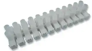 500SKMDS12: Panel Mount Barrier Terminal Block, 1 Row, 12 Ways, 22 AWG, 12 AWG, 10 mm, 30 A
