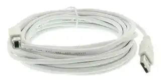 SPC4801: USB Cable, Type A Plug to Type B Plug, 5 m, 16.4 ft, USB 2.0, White