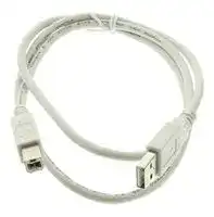 45-1413: USB Cable, Type A Plug to Type B Plug, 1 m, 3.28 ft, USB 1.0, Putty