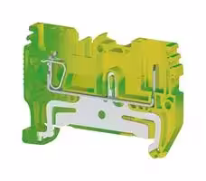 SCPPE2.5P: DIN Rail Mount Terminal Block, 3 Ways, 28 AWG, 12 AWG, 2.5 mm², Clamp, 24 A