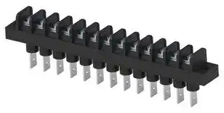 1-1546700-2 .: Panel Mount Barrier Terminal Block, 1 Row, 13 Ways, 22 AWG, 12 AWG, 9.53 mm, 20 A