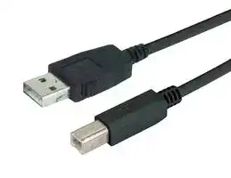CAUZALB-2M: USB Cable, Type A Plug to Type B Plug, 2 m, 6.6 ft, USB 2.0, Black