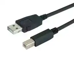 CAUZALB-4M: USB Cable, Type A Plug to Type B Plug, 4 m, 13.1 ft, USB 2.0, Black