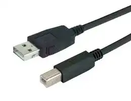 CAUZALB-5M: USB Cable, Type A Plug to Type B Plug, 5 m, 16.4 ft, USB 2.0, Black
