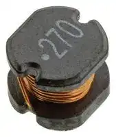 744774127: Power Inductor (SMD), 27 µH, 1.19 A, Unshielded, 1.4 A, WE-PD2 Series