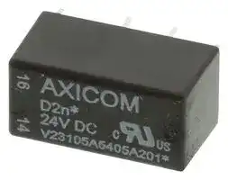 V23105A5405A201: Signal Relay, 24 VDC, DPDT, 3 A, D2n/V23105 Series, Through Hole, Non Latching