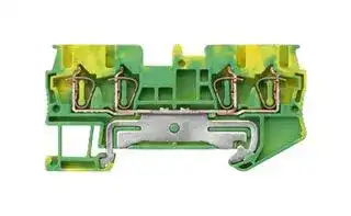 8WH2004-0CF07: DIN Rail Mount Terminal Block, PE Thru, 4 Ways, 28 AWG, 12 AWG, 2.5 mm², Clamp
