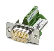 1688379: Terminal Block Interface, D Sub 9 Position Plug, Screw Terminal, 5 A, 60 V