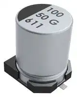 EDK226M025A9GAA: SMD Aluminium Electrolytic Capacitor, Radial Can - SMD, 22 µF, 25 V, 2000 hours @ 85°C, Polar