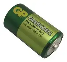 GP13G-C20: Battery, 1.5 V, D, Zinc Chloride, Raised Positive and Flat Negative, 20