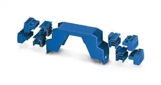 2969443: DIN RAIL HOUSING, UPPER, POLYAMIDE, BLU
