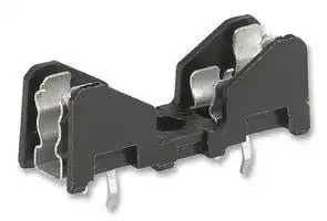 0031.8231: Fuseholder, Open Design, 600V, 16A, 5 x 20mm, 6.3 x 32mm, Through Hole, Black
