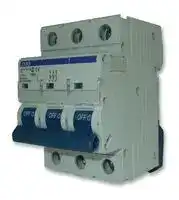 B10D3016A: Thermal Magnetic Circuit Breaker, B10, 16 A, 3 Pole, 60 V, 400 V, DIN Rail