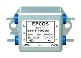 B84111F0000M030: Power Line Filter, Medical, 250 VAC, 3 A, Single Phase, 1 Stage, Chassis Mount