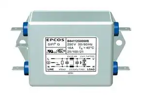 B84112G0000B020: Power Line Filter, General Purpose, 250 VAC, 2 A, Single Phase, 1 Stage, Chassis Mount
