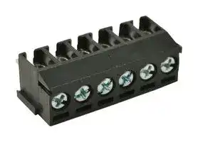 MA212-350M06: TERMINAL BLOCK EUROSTYLE, 6 POSITION, 26-16AWG