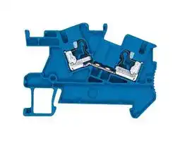 8WH6001-0AF00: DIN Rail Mount Terminal Block, INSTA Thru, 2 Ways, 26 AWG, 12 AWG, 2.5 mm², Clamp, 24 A