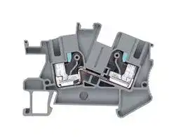 8WH6001-0AH00: DIN Rail Mount Terminal Block, INSTA Thru, 2 Ways, 20 AWG, 8 AWG, 6 mm², Clamp, 41 A